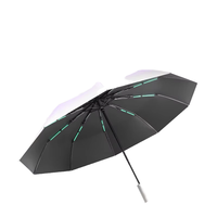 Parapluie pliable semi-automatique dégradé à haute apparence pour la protection solaire de pare-soleil de voyage pour les jours de pluie en plein air