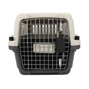 משלוח מהיר תעופה אישר נייד פלסטיק גדול אוויר נסיעות מלונה על גלגלים לחיות מחמד כלב חתול Carrier ארגז כלוב למכירה