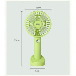 Mini ventilateur portable USB rechargeable longue durée avec support et logo personnalisé – Cadeau promotionnel pour étudiants - Product Image 3