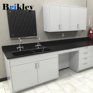 משטח מעבדה פנולי עמיד כימית ברמה גבוהה עם עיצוב מודרני בצבעי שחור/לבן - Product Image 6