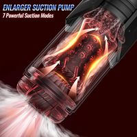 Wasserdichter Teleskopischer Automatischer Männlicher Masturbator Vibrator mit Saug-, Stoß- und Rotationsfunktion App-gesteuert für Erwachsene