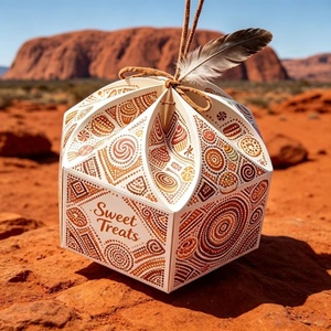 Boîte à gâteaux avec fleur pour pâtisseries et chocolats, idéale pour desserts sucrés, beignets, biscuits et bonbons pour <span class=keywords><strong>mariage</strong></span> - Product Image 4