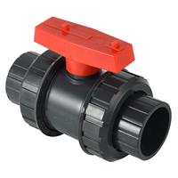 Vanne à boisseau sphérique manuelle Pntek en PVC 3 voies pour l'eau 1/2 po, avec joint torique UPVC, personnalisable OEM