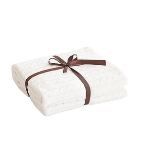 New Arrival Cáp Chăn Dệt Kim Chăn Mềm Và Trọng Lượng Nhẹ Chăn Thích Hợp Cho Tất Cả Các Mùa - Product Image 1