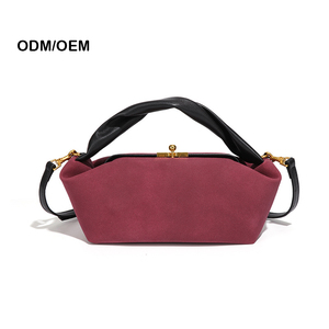 OEM ODM New Design Women's Luxury Faux Suede Dumpling <b>Bag</b> square <b>Mini</b> <b>Crossbody</b> Shoulder Handbag PU Leather Casual Tote <b>Bag</b> Lady - Product Image 1