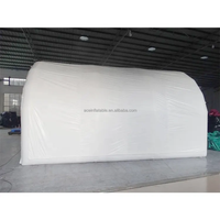 Abri gonflable étanche et hermétique pour voiture, tunnel de stockage, tente gonflable blanche pour voiture, abri publicitaire gonflable pour véhicule