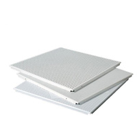 Matériaux décoratifs en métal, dalles de plafond en aluminium, dalles de plafond suspendu 2x2 à clipser, dalles de faux plafond suspendu
