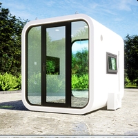 Conteneur modulaire intelligent et étanche de 20 pieds, certifié ISO CE, type cabane en bois mobile, pour hôtel de luxe moderne, pod de couchage ou villa