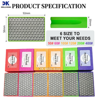 DRILKING Tampons de ponçage diamantés, Outils pour carrelage, Tampons de polissage manuels diamantés, Blocs de ponçage pour bois, carrelage céramique, verre et meuleuse