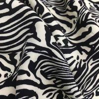 Tissu en rayonne tissé uni écologique extensible imprimé léopard et floral réactif personnalisé 2023 pour robes de filles