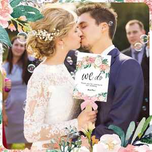 Custom Design Bulk Handheld <b>Fan</b> Wedding <b>Hand</b> <b>Fans</b> with Bow for Guest Floral Greenery <b>Hand</b> <b>Held</b> Wedding <b>Fans</b> - Product Image 4