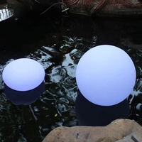 Boule lumineuse LED RGB flottante étanche IP68 avec télécommande sans fil