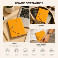 Carnet de notes en cuir PU A5 de qualité supérieure avec fermoir magnétique en forme de cœur, coffret cadeau de papeterie élégante pour entreprise avec stylo métallique