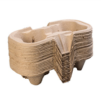 Porte-gobelet en papier biodégradable, papier recyclable, porte-gobelet à café, porte-gobelet 1/2/4