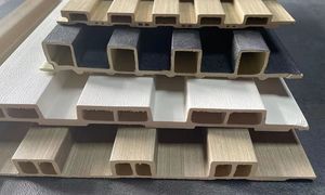 Panneaux muraux acoustiques WPC durables, ignifuges, rainurés, à grain 3D, résistants à l'eau, pour une utilisation en intérieur dans les hôpitaux et les entrepôts - Product Image 5