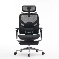 Chaise de bureau ergonomique moderne en maille, pivotante et réglable, avec siège confortable et rotation à 360 degrés pour usage professionnel