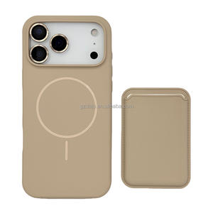 Pour <span class=keywords><strong>iPhone</strong></span> 17 Pro Max Aimants en silicone à cercle fin et étui de téléphone antichoc pour <span class=keywords><strong>iPhone</strong></span> 16 15 14 13 12 <span class=keywords><strong>11</strong></span> étui avec porte-carte - Product Image 4