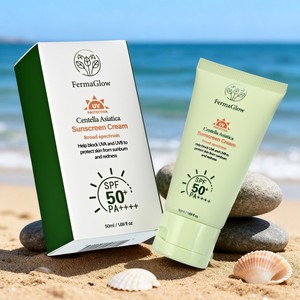 Protector <span class=keywords><strong>Solar</strong></span> de Amplio Espectro SPF 50+ PA++++ con Centella Asiática, para <span class=keywords><strong>Piel</strong></span> Sensible, Calmante, Protección UVA/UVB, para Rostro y Cuerpo, Marca Privada - Product Image 6