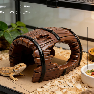 Adorno de Acuario Vintage de Resina en Forma de Túnel, Refugio para Peces Pequeños y Camarones - Product Image 6