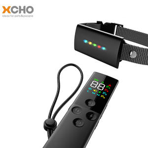 Collier de dressage pour chien Xcho, réglable, rechargeable, écran couleur, 3 modes, pour chiens de petite et grande taille, design breveté noir - Product Image 1