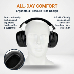 Orejeras Profesionales de Reducción de Ruido al por Mayor, Protección Auditiva Pasiva para Seguridad en Jardinería, Construcción y Tiro - Product Image 3