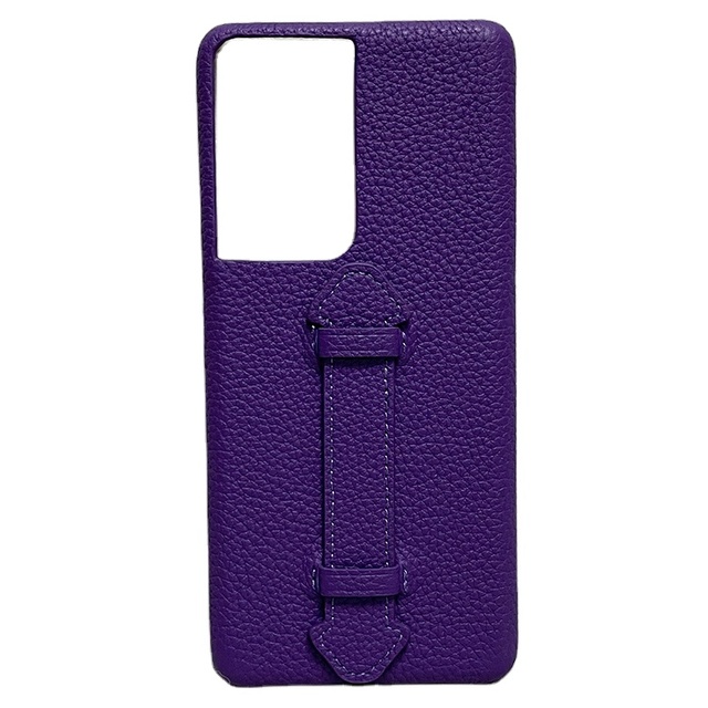 High Quality Genuine Togo Leather Case for Samsung S21 Ultra New Style Mobile Phone Case