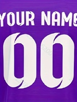 Camiseta de Fútbol Personalizada con Franjas Verticales Moradas y Negras, Fabricación OEM, Nombre y Número del Equipo Personalizados, Uniforme de Fútbol Masculino de Secado Rápido