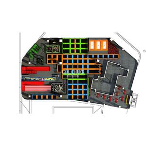 Equipo de Entretenimiento Interior Multifuncional, Parque de Trampolines Interior Grande Personalizado Profesional con Slam <span class=keywords><strong>Dunk</strong></span> - Product Image 4