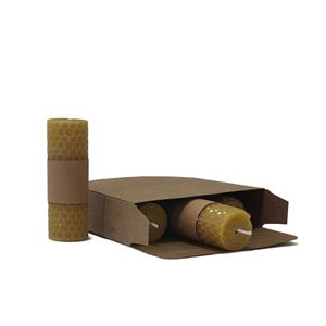Bougies Cylindriques en Cire d'Abeille Naturelle Sans Fumée – Décoration Intérieure Créative en Nid d'Abeille – Cadeau Original et d'Exception – Vente en Gros - Product Image 3