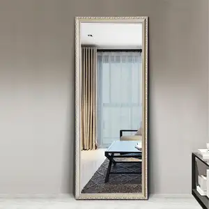 Wood Frame Anti-explosion Floor Large Size Vintage Wall Full Body Mirrors Full Length Mirror