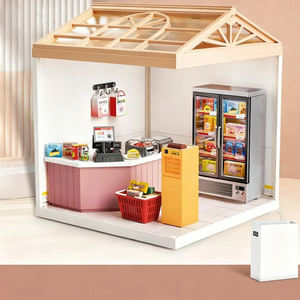 <span class=keywords><strong>Casa</strong></span> <span class=keywords><strong>de</strong></span> <span class=keywords><strong>Muñecas</strong></span> FQ para Niñas, Muebles Miniatura <span class=keywords><strong>de</strong></span> Madera, Juego <span class=keywords><strong>de</strong></span> Cocina <span class=keywords><strong>de</strong></span> Madera en Miniatura con Accesorios - Product Image 5