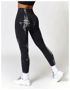 Leopard rắn in thể thao scrunch Butt xà cạp phụ nữ liền mạch phòng tập thể dục tập thể dục Workout vớ - Product Image 5