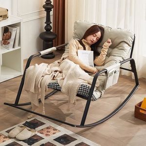 Sillón Reclinable de Metal Zhiao, Estilo Moderno y Simple para Sala de Estar, Dormitorio o Balcón - Product Image 1