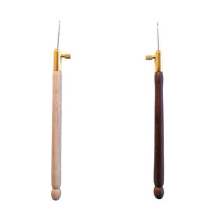 Fransız ahşap saplı DIY nakış boncuk için fabrika satış iğne seti pullu boncuk tığ aracı kiti Tambour kanca 3 - Product Image 1