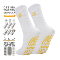 Chaussettes de yoga en tricot de qualité supérieure, respirantes, antidérapantes, en coton, chaussettes de Pilates unisexes, chaussettes mi-mollet avec grip pour le yoga et le Pilates