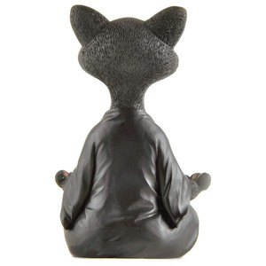 Decorazioni per la casa decorazioni per la meditazione gatto scultura in stile nordico carino gatto casa mobili ornamenti statua animali seduti in resina artigianato - Product Image 3