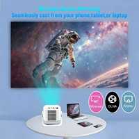 Projecteur Pico LCD Portable en Gros Android 11 LED Mise au Point Automatique Certifié 1080p Mini 4K 450 Lumens Prêt 3D pour Home Cinéma