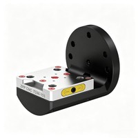 Plaque adaptatrice de base de serrage à point zéro L200 pour table rotative 4 axes ZPP CNC, système de fixation de précision à changement d'outil rapide