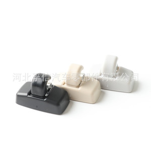 Clips de pare-soleil de voiture 3B0857561B pour Volkswagen Passat Skoda, crochet avant en plastique gris noir beige - Product Image 3