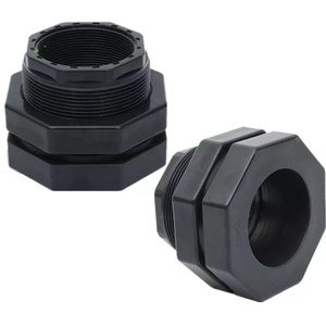 manufacture plumbing sanitary fittings pvc pipe fittings 3 inch bulkhead fitting pvc tank connector 90mm