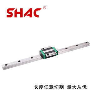 Guides linéaires à profil bas, glissières à bride, vente directe d'usine SHAC - Série GEW, glissières modulaires en acier, roulement central pour CNC - Product Image 5