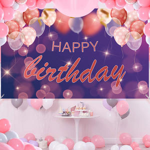 Banner de decoración de fiesta de cumpleaños diseño de escena bandera colgante Fondo De Cumpleaños Bandera de <span class=keywords><strong>Burla</strong></span> - Product Image 2