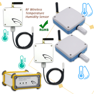 Capteur numérique intelligent d'humidité et de température en plastique étanche, transmission sans fil RF, IP65, personnalisable OEM pour la chaîne du froid - Product Image 2
