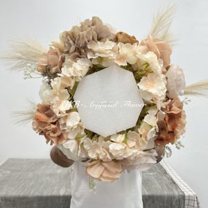 Artificial Factory Wholesale Customized Pampas Purple White Rose for Wedding Centerpieces & <b>Table</b> Decorations - Product Image 5