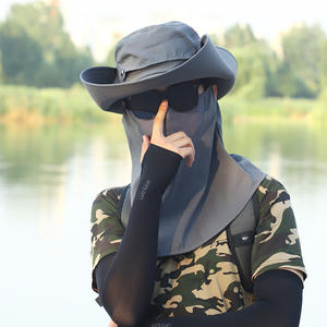 Sombrero de Pescador de Ala Ancha con Protección Solar y Cubre Cuello, Transpirable, para Senderismo, Ciclismo y Pesca de Verano para Hombre - Product Image 4