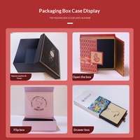 Boîte cadeau carrée en carton rouge personnalisée en usine avec nœud et fermeture couvercle-plateau, boîte à bonbons de mariage avec logo ajouté