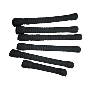 Servicio de corte personalizable Alambre de acero envuelto en tela Codo de goma corrugada reforzada Alambre de acero EPDM roscado para uso en mangueras - Product Image 6