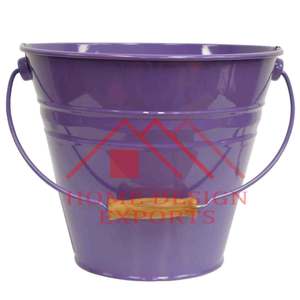 Home Decor Flower Planter <b>Bucket</b> Sturdy and Stylish Metal Handle Premium Pure Stainless Steel Galvanized Planter Best Seller - Product Image 4