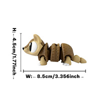 Vashine 3D impreso colorido creatividad armadillo juguetes PLA colorido 3D figura de acción conjunto movimiento juguete decoración para niños