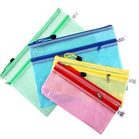 Vente en gros LOGO personnalisé A4 sac étanche pour documents PVC transparent fermeture éclair pochette pour documents sac de classement en plastique pour école bureau dossier